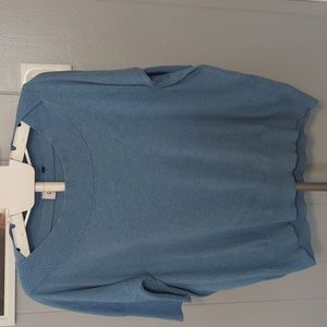 Blue knit cabi top